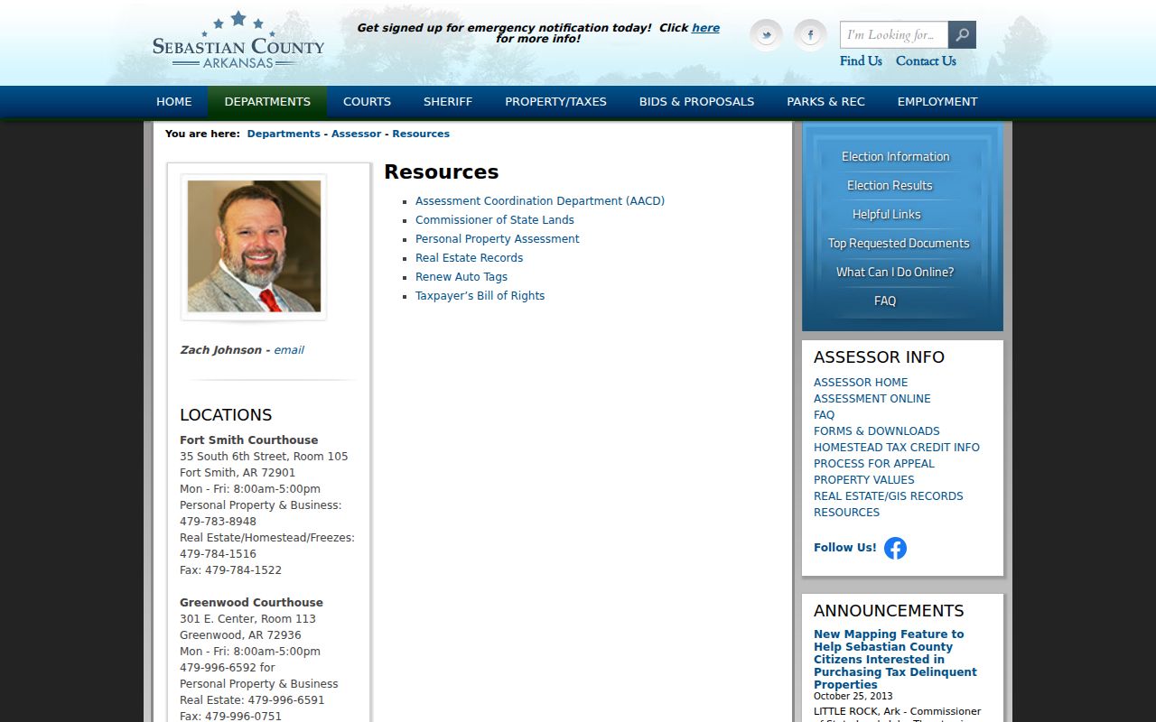 Fort Smith street directory assessor GIS resources